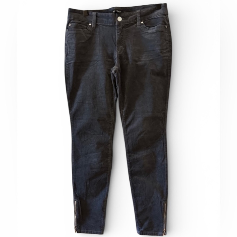 White House Black Market Gray Corduroy Pants Size 4 Regular
